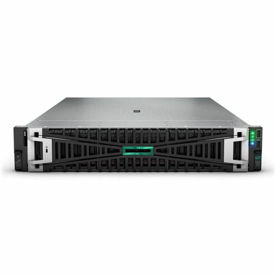 Silver 2U rack server chassis, front drive bays visible