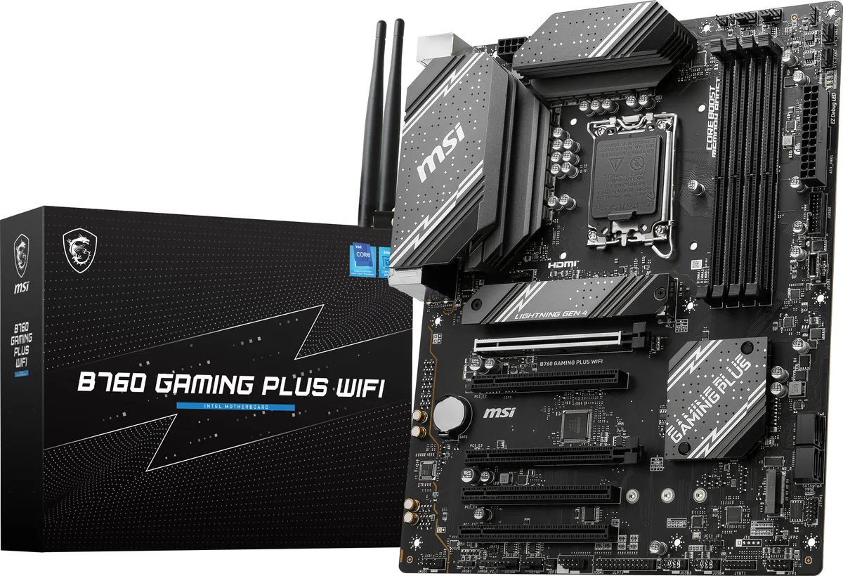 MSI MSI B760 GAMING PLUS WIFI Intel motherboard — product photo