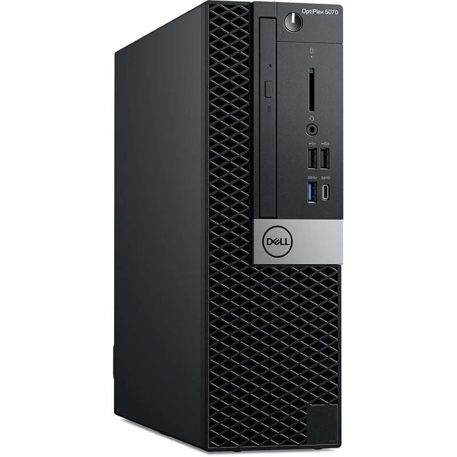 Small black desktop tower with a 5G WiFi Bluetooth adapter