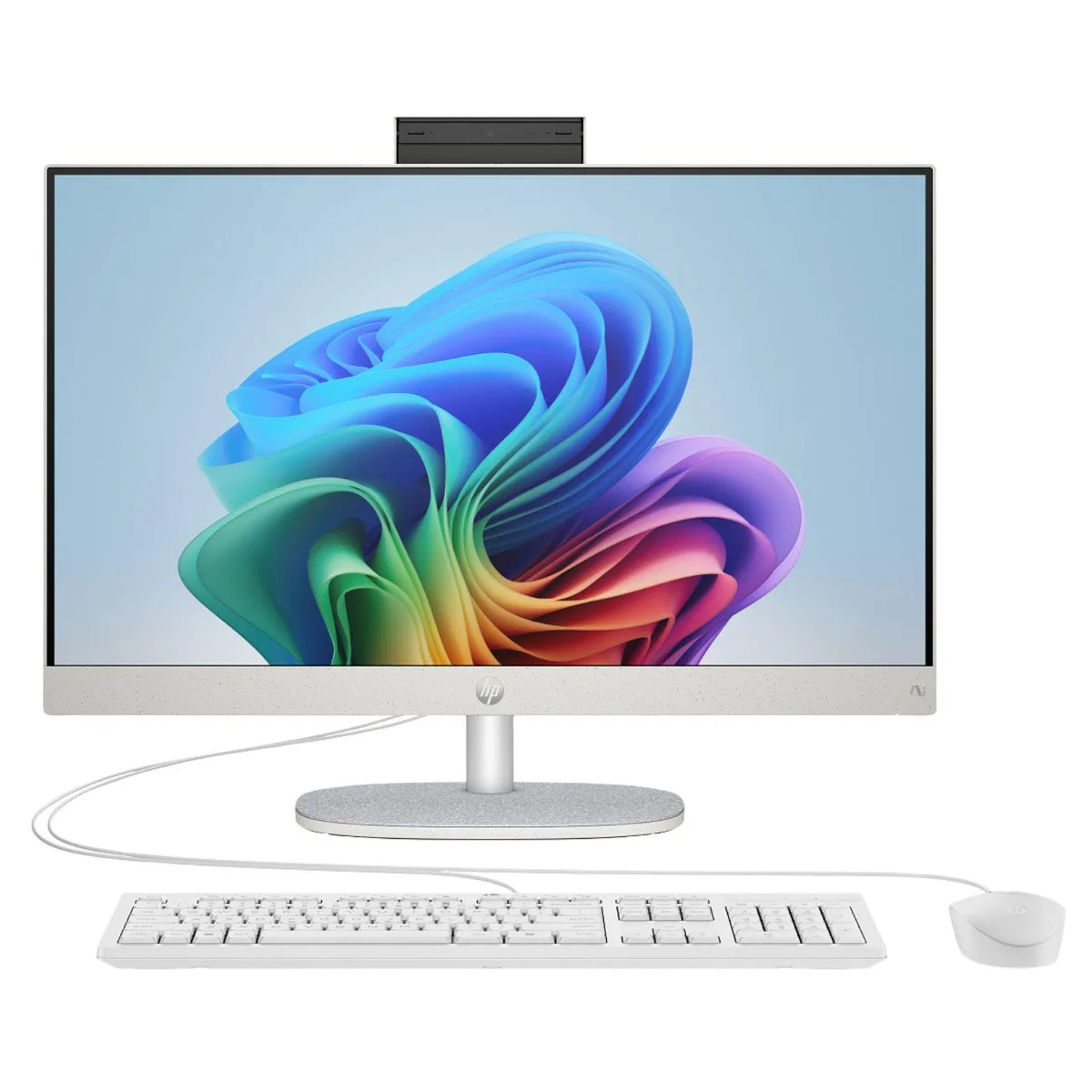 HP HP 24-cr2000t All-in-One PC White 23.8" FHD IPS Intel Core Ultra 5 225U 32GB DDR5 1TB SSD — ภาพสินค้า