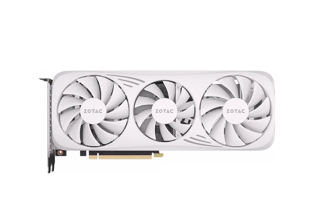 ZOTAC ZOTAC GeForce RTX 4060 Ti Trinity OC 16 GB White Edition graphics card — photo du produit