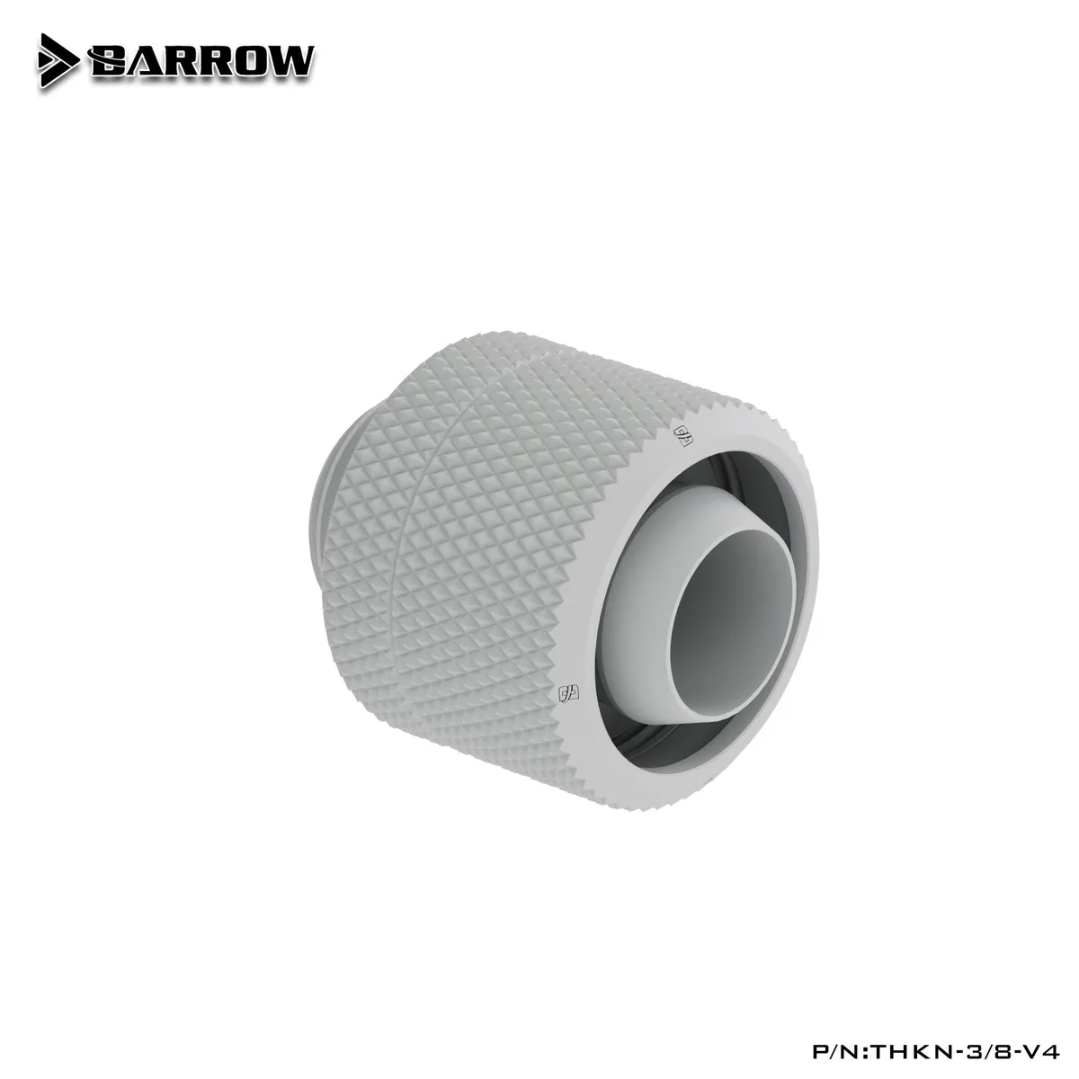 White G1/4 fittings for 10x16mm soft tubing, set of four