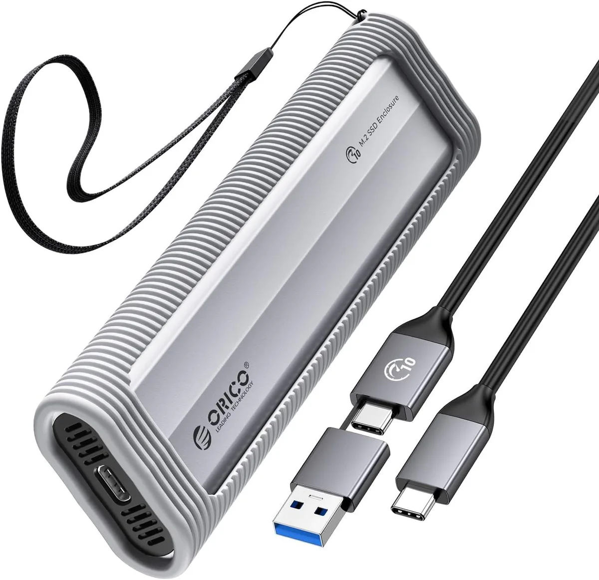 Orico Orico AXM2-G2-V1-GY-BP M.2 NVMe drive enclosure 10Gbps aluminum gray — toote foto