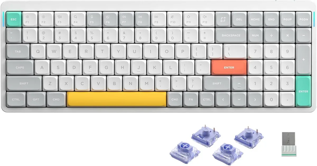 NuPhy NuPhy Air96 V2 100-key gaming keyboard White Purple Switch — product photo