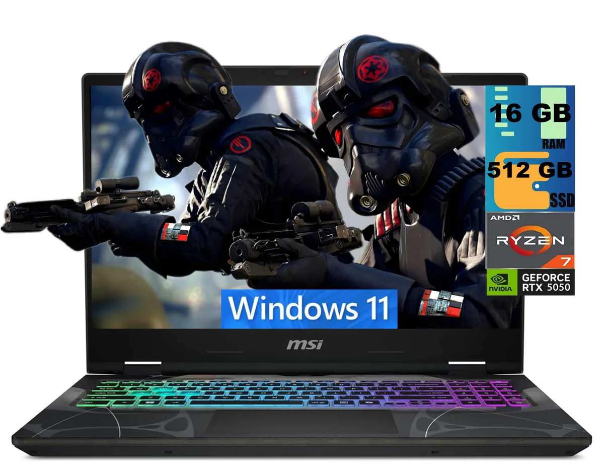 MSI MSI Cyborg A15 gaming laptop 15.6 FHD 144Hz Ryzen 7 260 RTX 5060 16GB 512GB — photo du produit