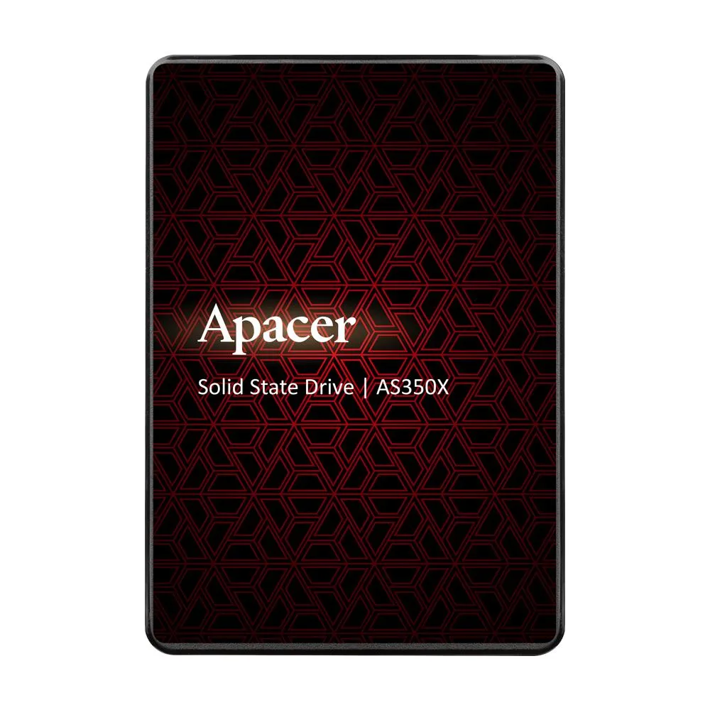 Black 2.5 inch SATA SSD, 7mm thick, labeled Apacer AS350X 1TB