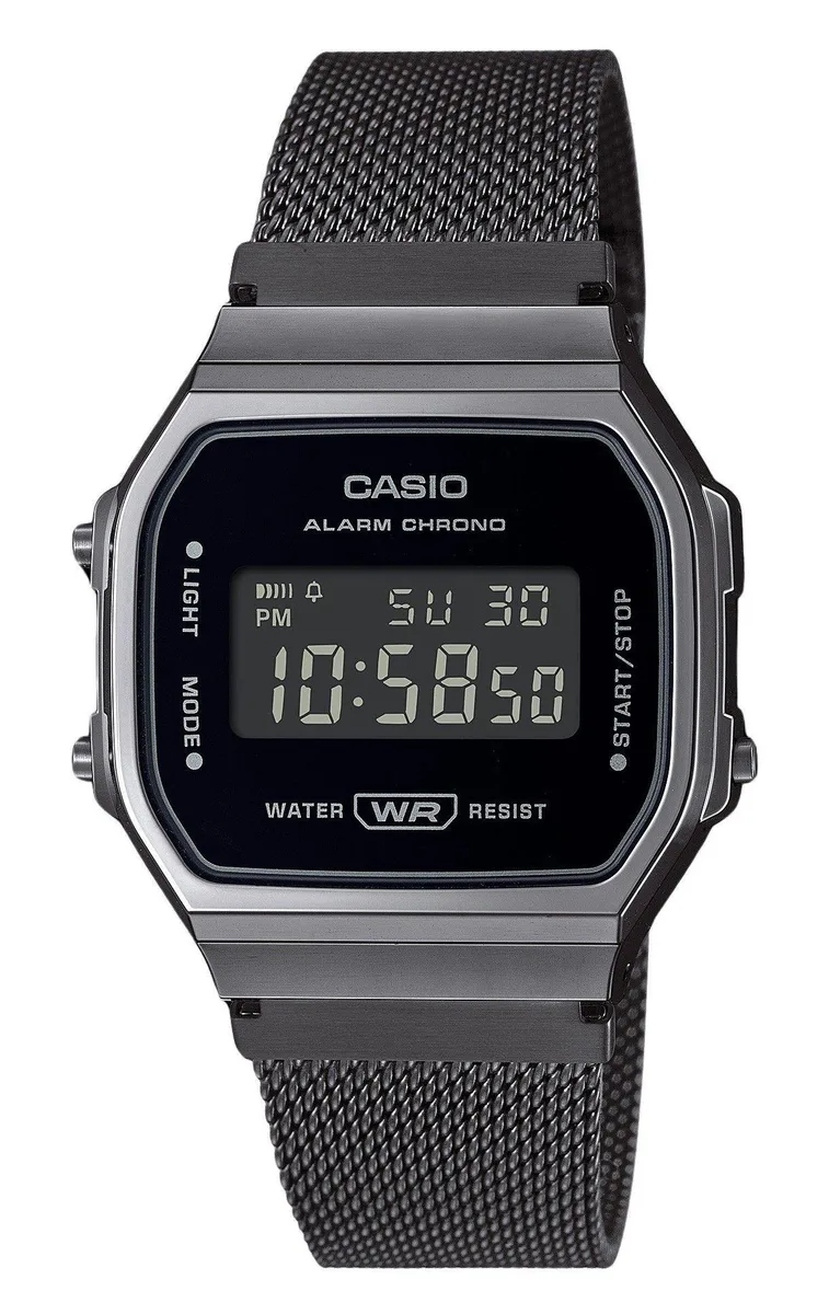 CASIO CASIO A168WEMB-1B Illuminator Vintage Digital Watch — produkto nuotrauka