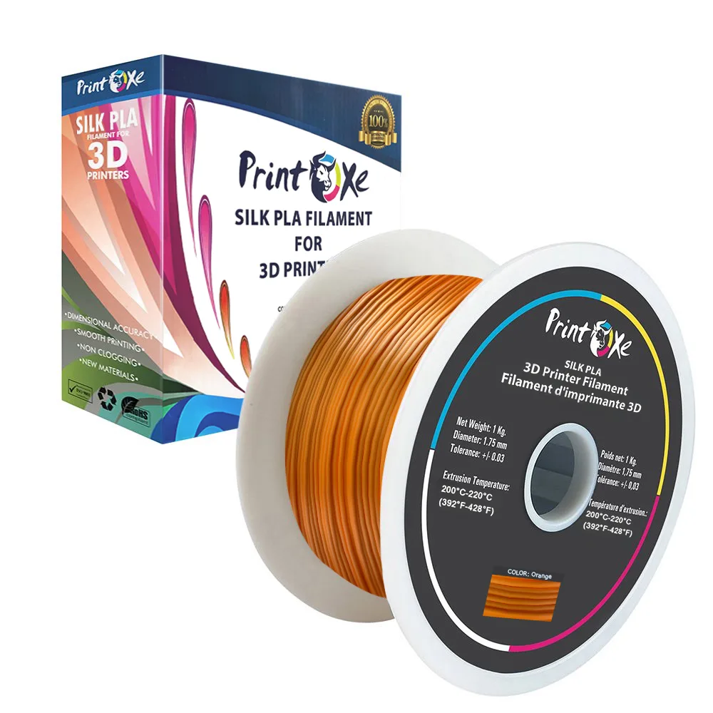 PrintOxe PrintOxe PLA like SILK Orange 1.75 mm 1 kg 3D printer filament — Produktfoto