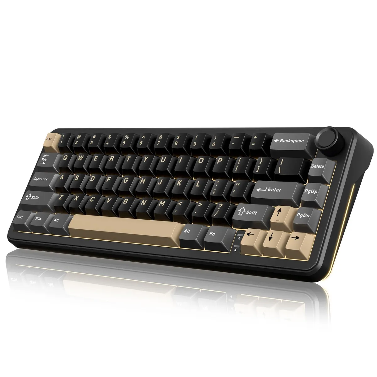 RedThunder K65 Wireless Mechanical Gaming Keyboard Black Gold — fotografia produktu