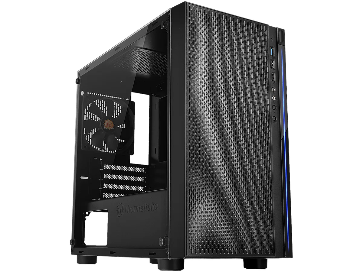 Thermaltake Thermaltake Versa H18 TG Micro ATX PC Case CA-1J4-00S1WN-01 — product photo