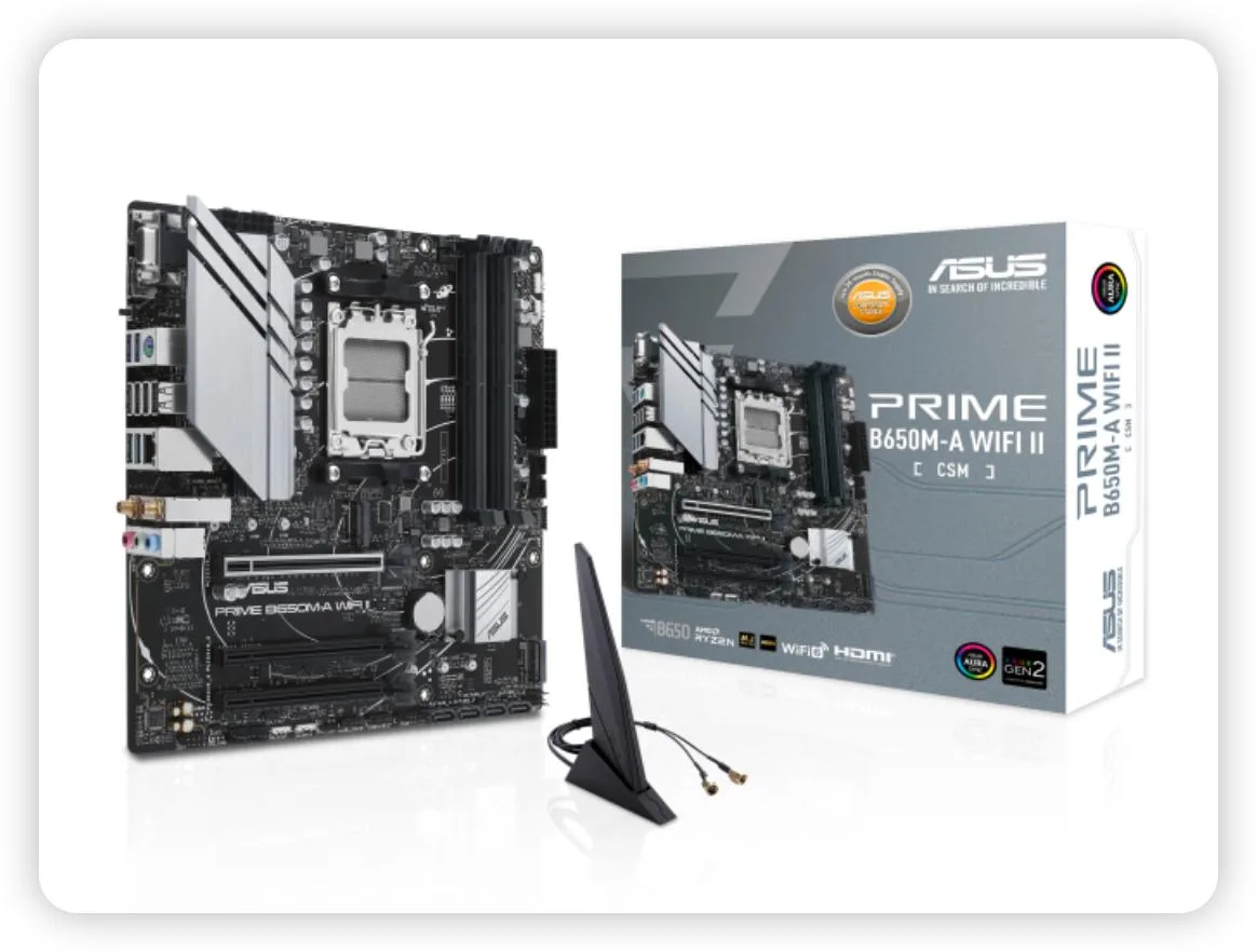 ASUS ASUS PRIME B650M-A WIFI II-CSM AMD motherboard — product photo