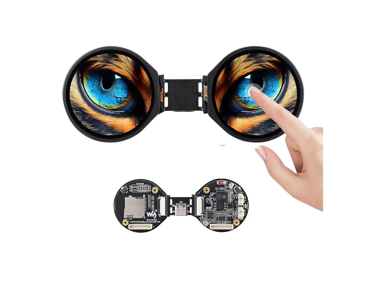 LORDWORLD LORDWORLD ESP32-S3 1.28inch Double Eye AIoT Development Board — 제품 사진
