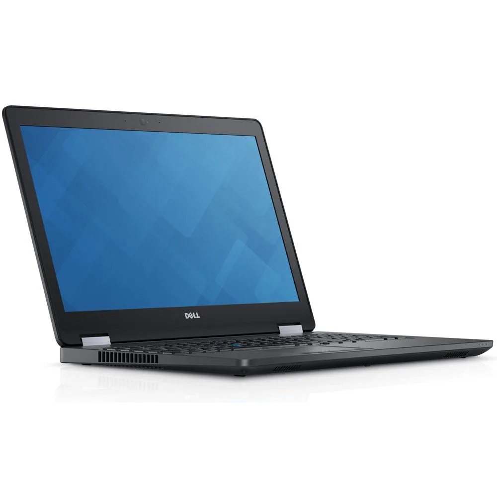 Black Dell Latitude E5570 laptop, 15.5 inch non-touch screen, matte finish