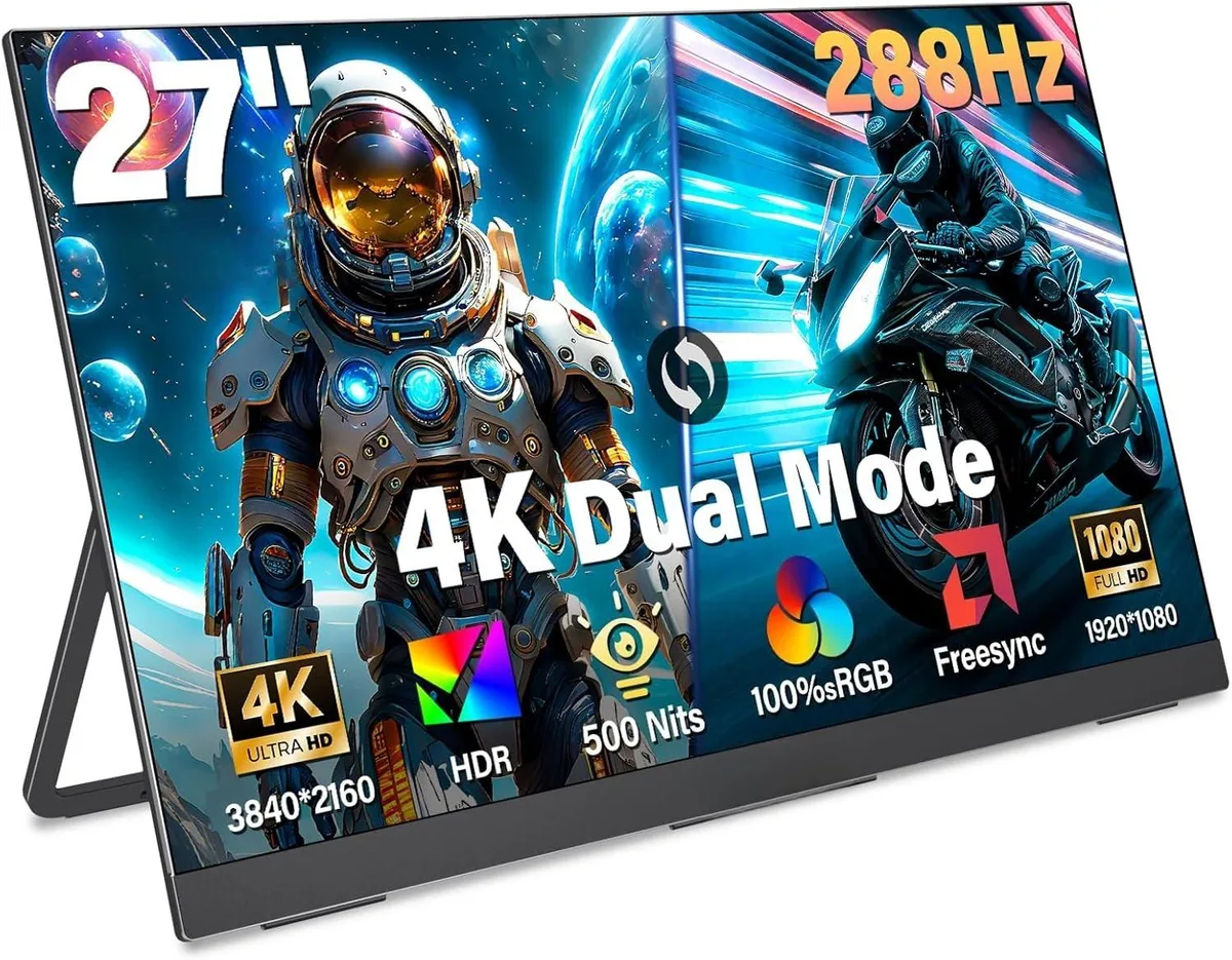 Uperfect Uperfect 27" LS Series 4K 144Hz / FHD 288Hz Dual-Mode Gaming Monitor — product photo