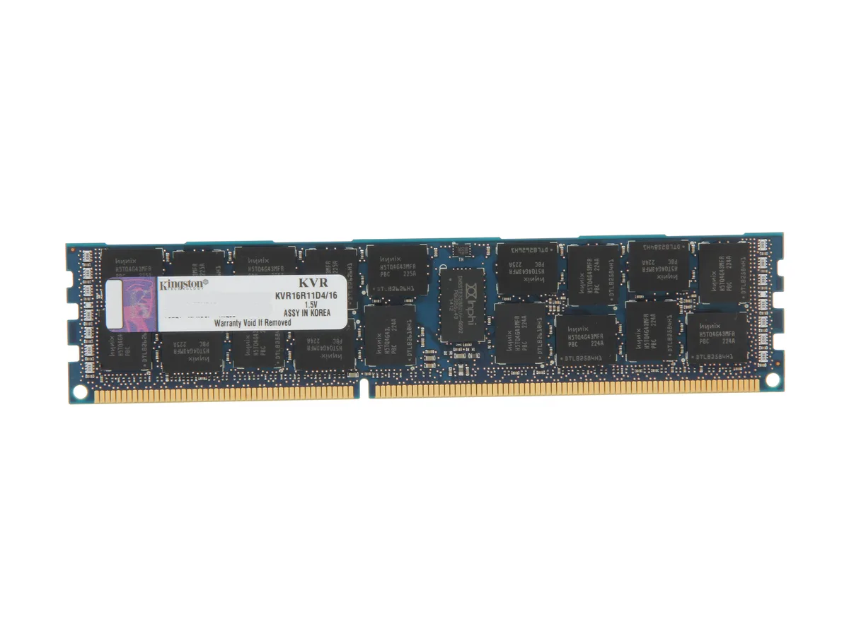 Kingston Technology Corp. Kingston Technology Corp. KVR16R11D4/16 16GB DDR3 1600 ECC Registered CL11 2Rx4 server RAM — صورة المنتج