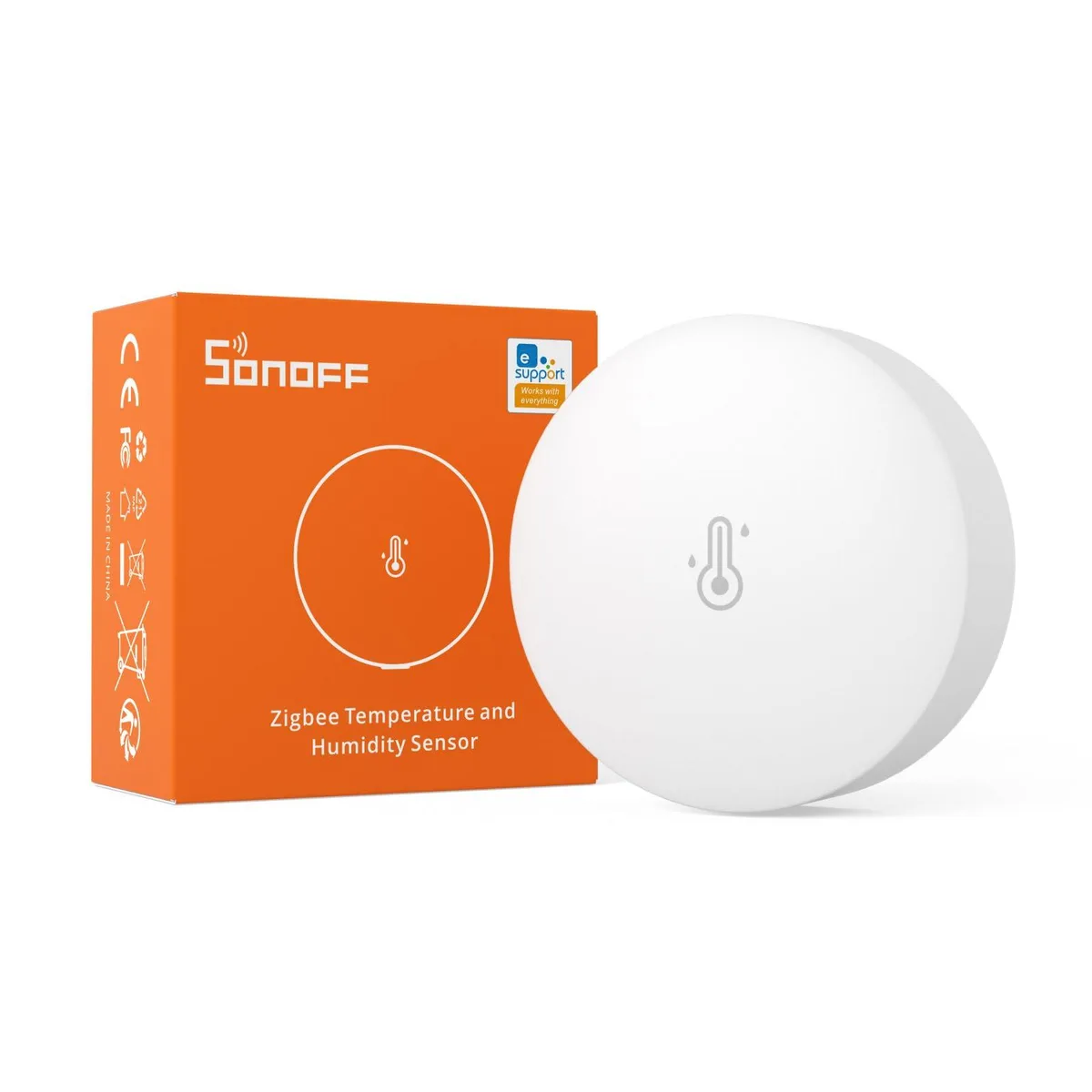  Sonoff SNZB-02P temperature humidity control sensor 4.5 cm — termékfotó