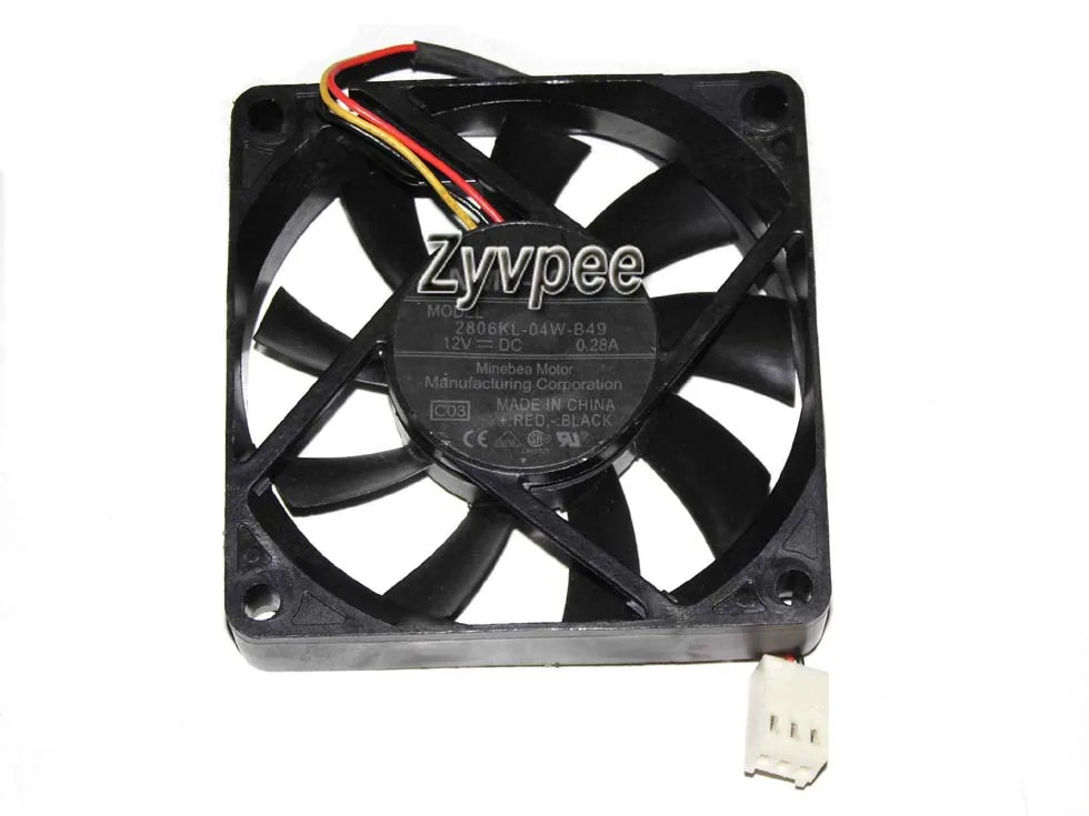 Zyvpee Zyvpee 2806KL-04W-B49 C03 70mm 12V 0.28A 3-pin case fan — 商品写真