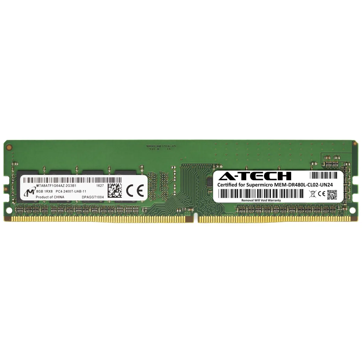 A-Tech A-Tech Supermicro Certified 8GB DDR4 2400 desktop RAM — product photo