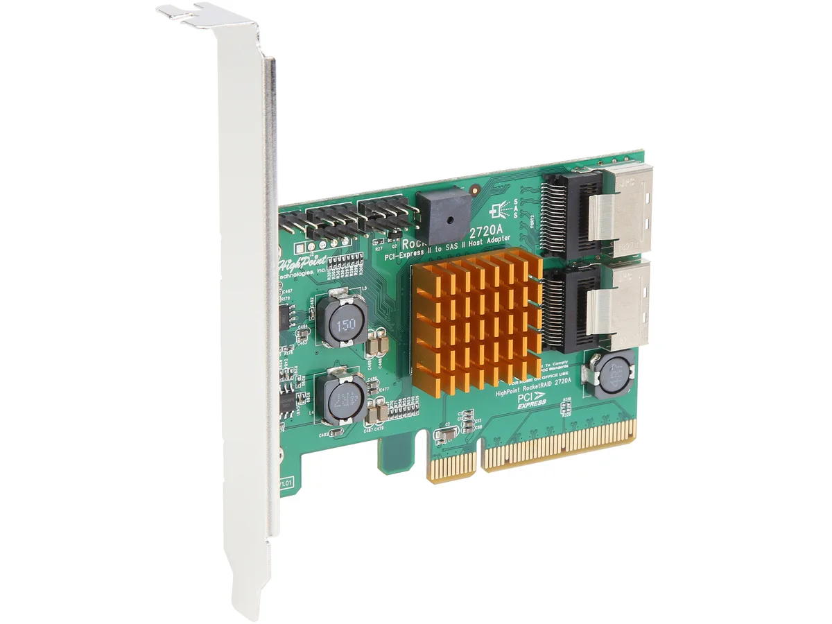 HighPoint Technologies, Inc. HighPoint Technologies, Inc. RR2720A RAID controller PCI-Express 2.0 x8 8 internal ports — ภาพสินค้า