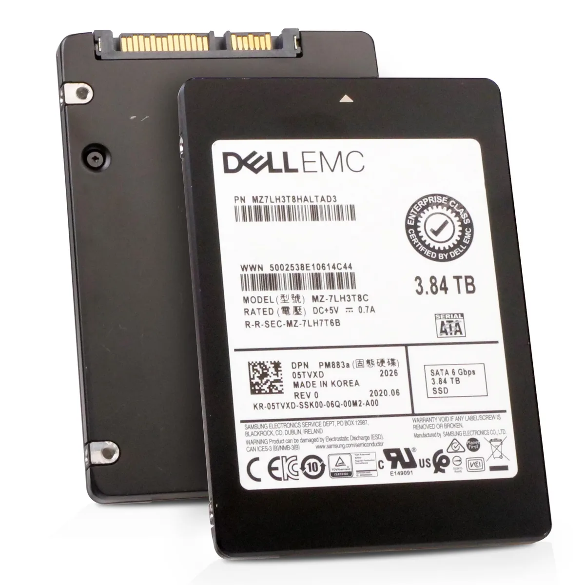 DELL DELL PM883a MZ7LH3T8HALTAD3 3.84TB 2.5in SATA enterprise SSD — productfoto