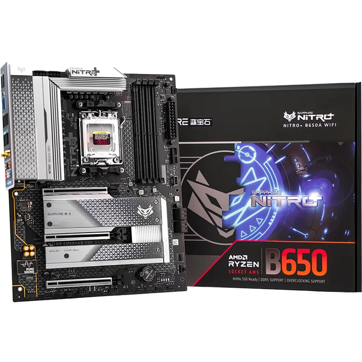 Sapphire Tech Sapphire Tech NITRO+ B650A WIFI AMD motherboard — product photo
