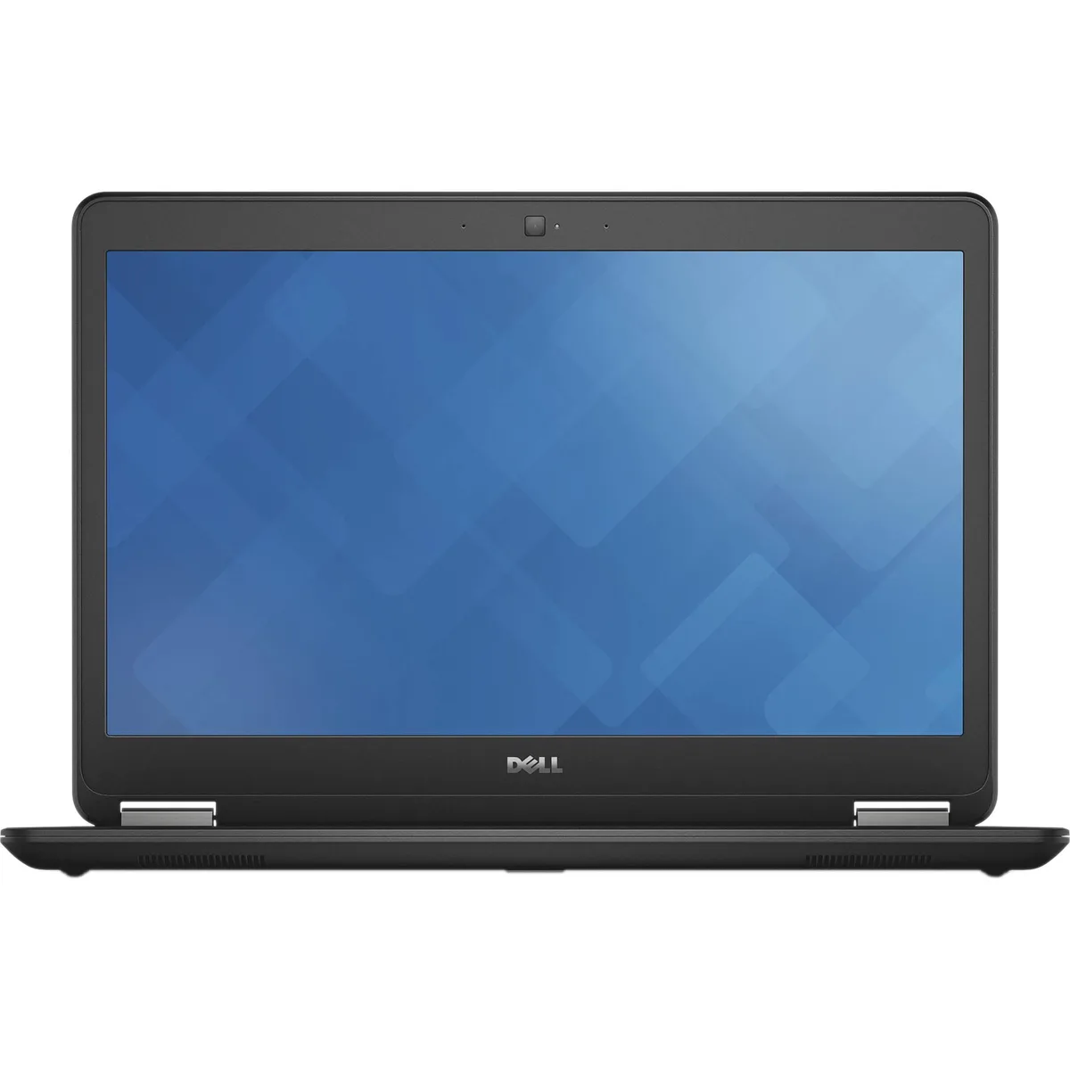 Silver Dell Latitude E7450 laptop closed on white background