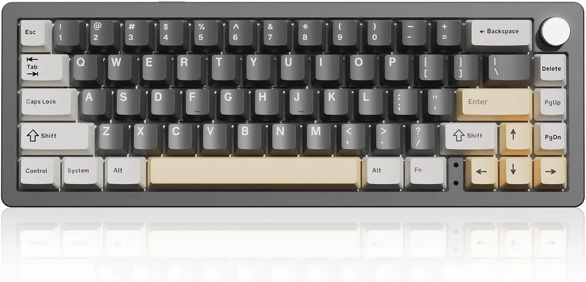 BFKK BFKK AL66 65% Aluminum Gaming Keyboard (Milk Switch, Black) — product photo