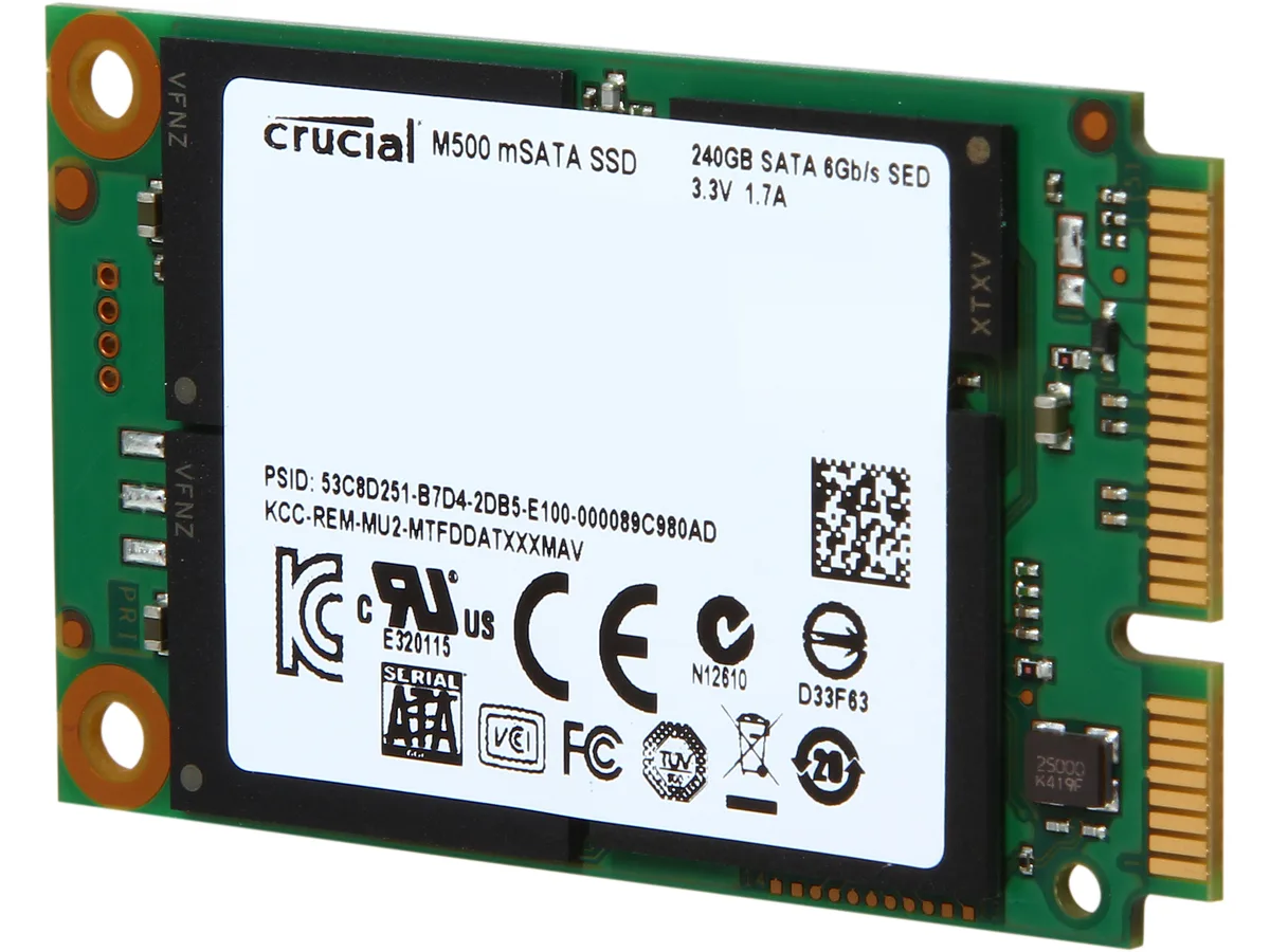 Crucial Crucial CT240M500SSD3 240GB mSATA internal SSD — product photo