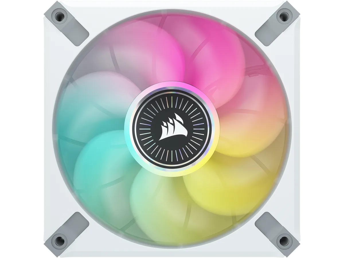 Corsair Corsair CO-9050116-WW 120mm PWM Magnetic Levitation RGB case fan White — 제품 사진
