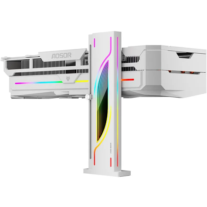 BFKK BFKK GPU Bracket ARGB Magnetic Sliding Adjustable White — product photo