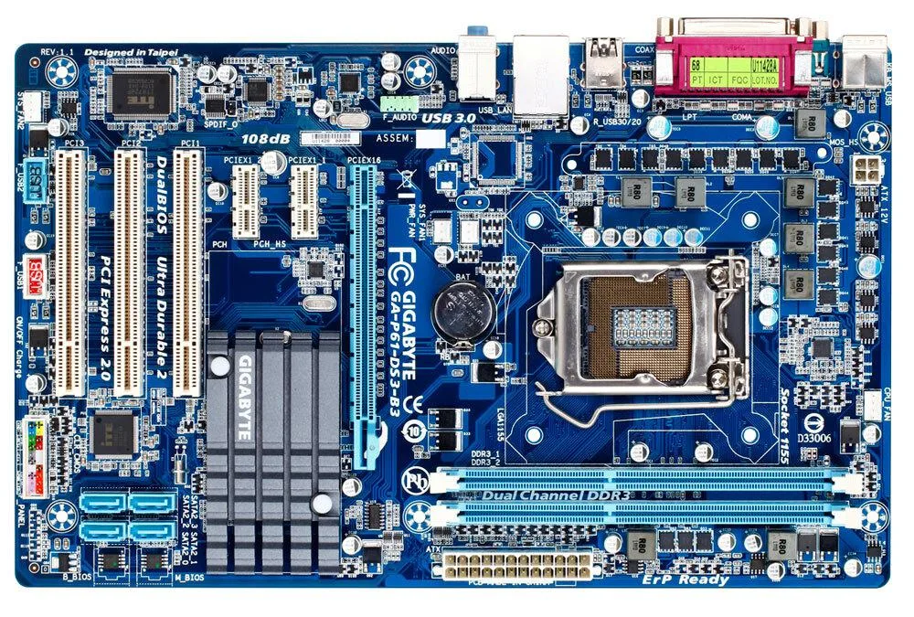 GIGABYTE GIGABYTE GA-P61-DS3-B3 Intel motherboard — photo du produit