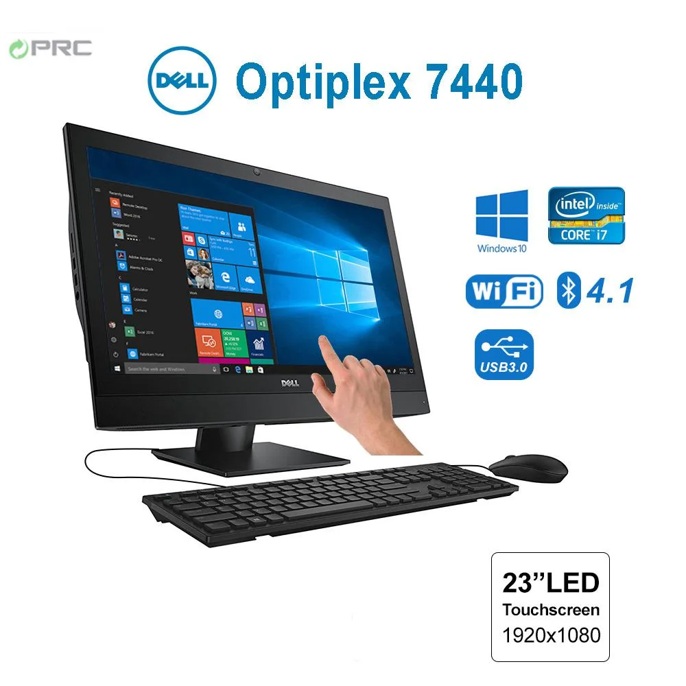 DELL DELL OptiPlex 7440 23.8" FHD Touch i7-6700 8GB 512GB SSD Win10 Pro all-in-one PC — 商品写真