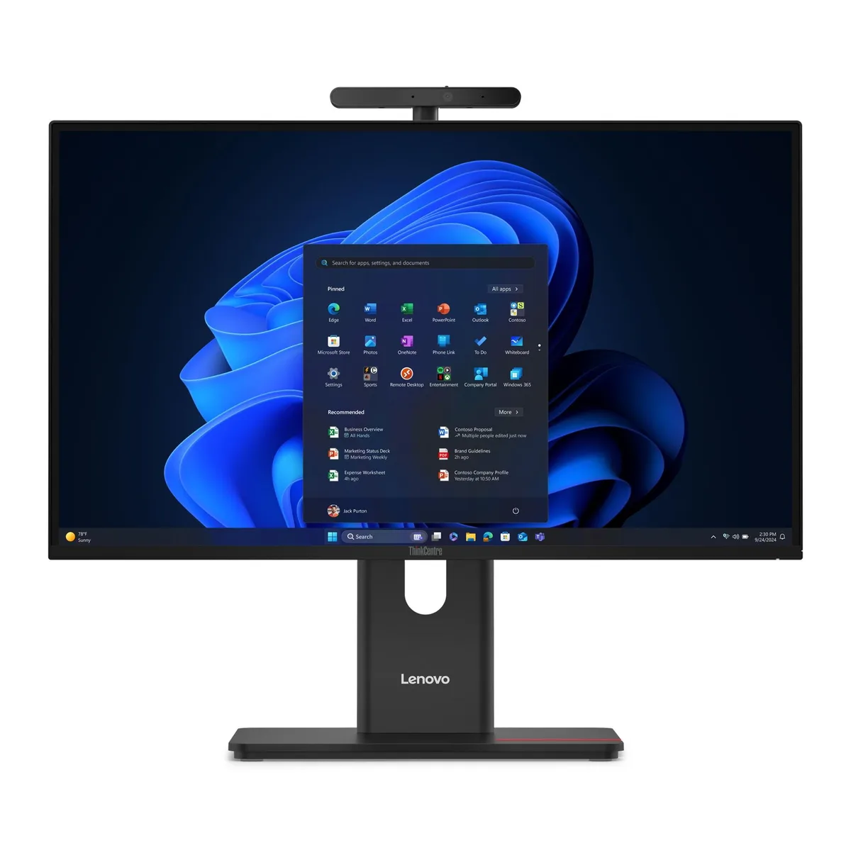 Lenovo Lenovo ThinkCentre M90a Gen 6 23.8" FHD IPS 120Hz Touch Intel Core Ultra 7 265 vPro 32GB DDR5 — photo du produit