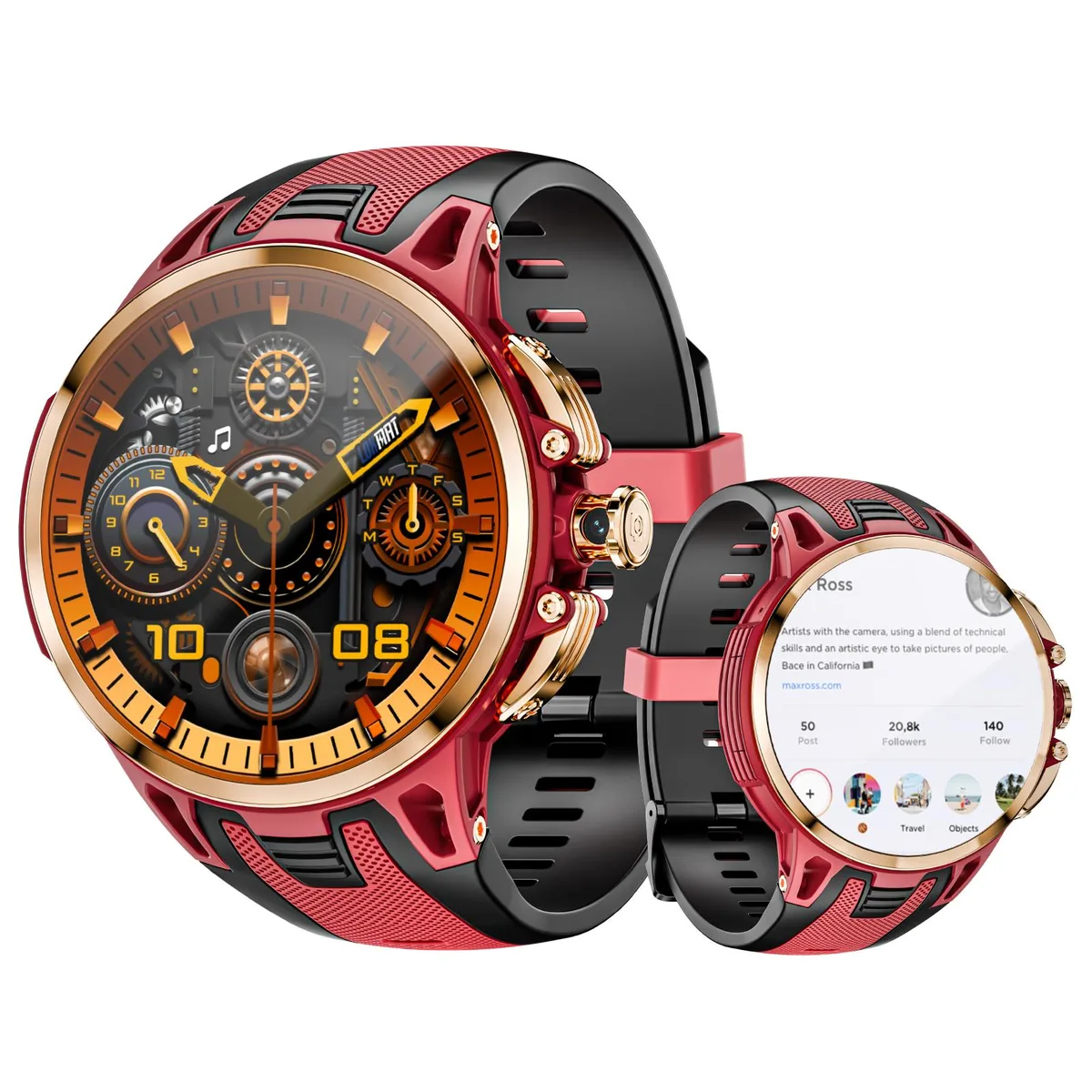 LOKMAT LOKMAT APPLLP 4 PRO 4G LTE Smartwatch 1.75" AMOLED 3GB/32GB Black — zdjęcie produktu