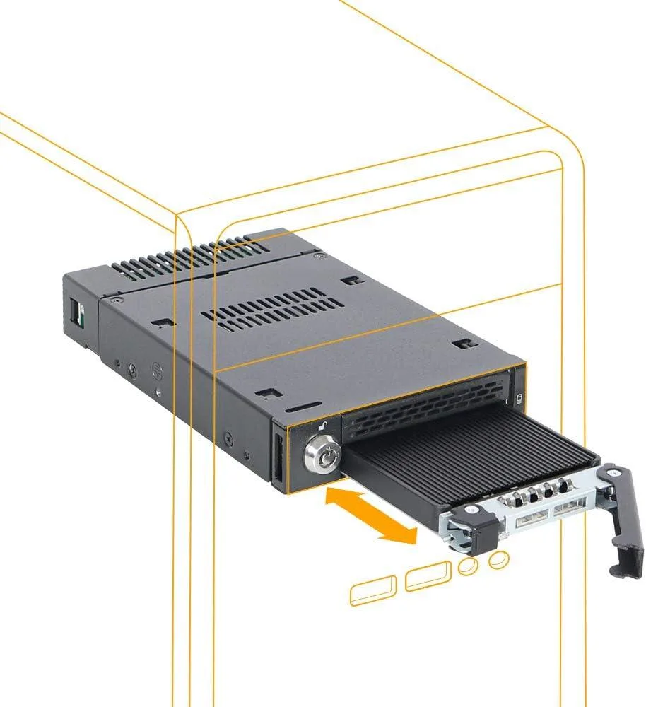 ICY DOCK ICY DOCK ToughArmor MB833M2K-B M.2 NVMe Rack Enclosure 3.5 Bay — foto del producto