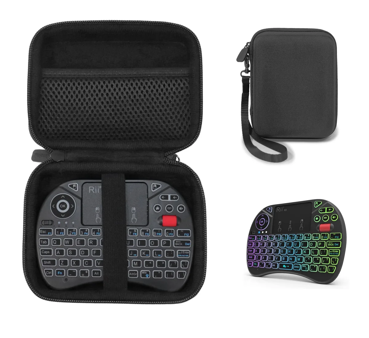 CaseSack 63033055 Case for Rii X8 Mini Keyboard Black — 제품 사진