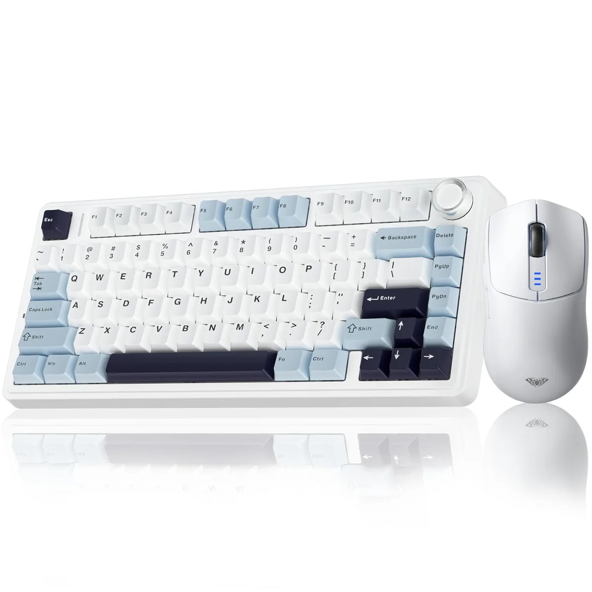 Vszerda Vszerda F75 75% Wireless Mechanical Keyboard + SC580 Wireless Gaming Mouse White — fotografia produktu