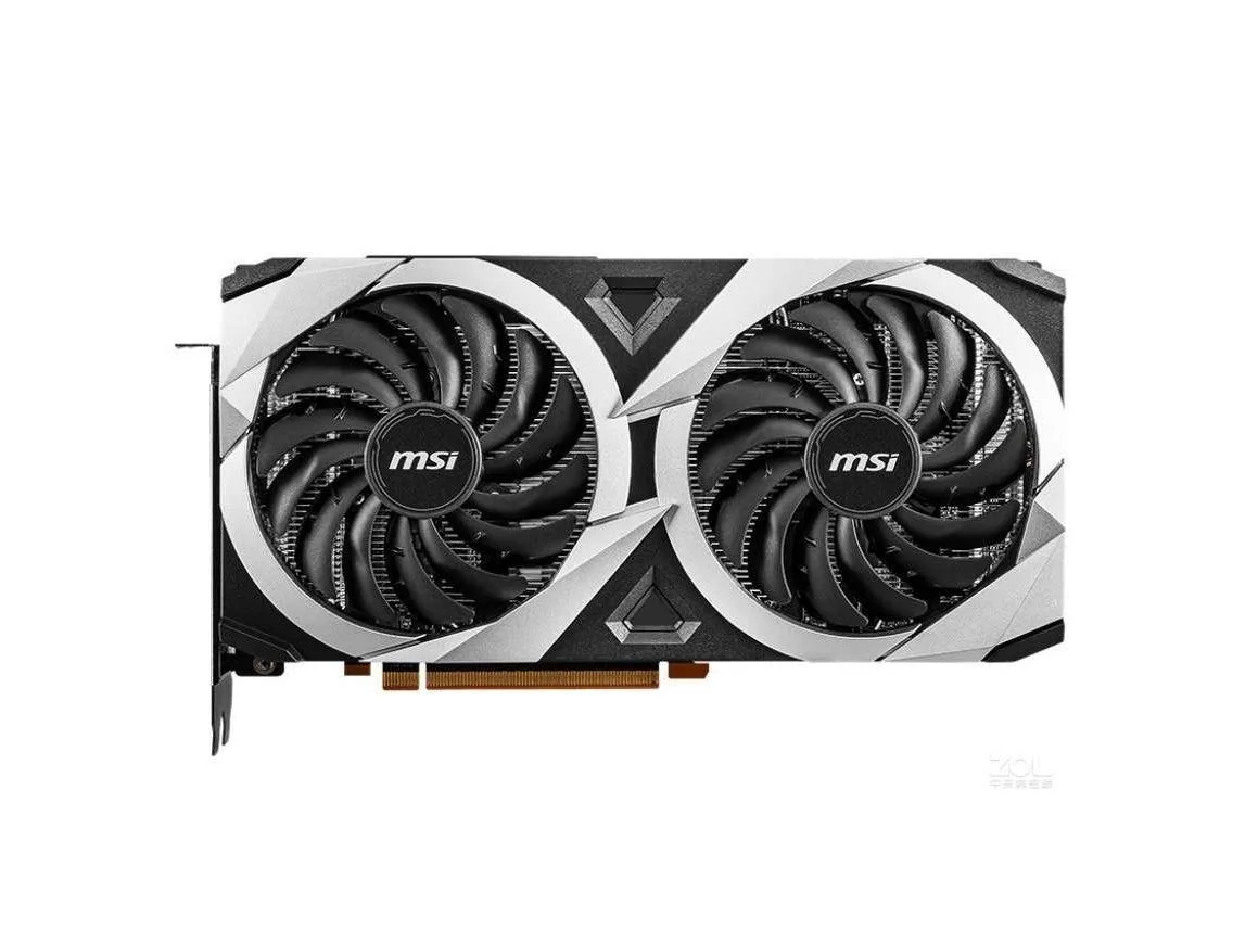MSI Radeon RX 6700 XT Mech 2X 12G dual-fan graphics card in black and silver finish