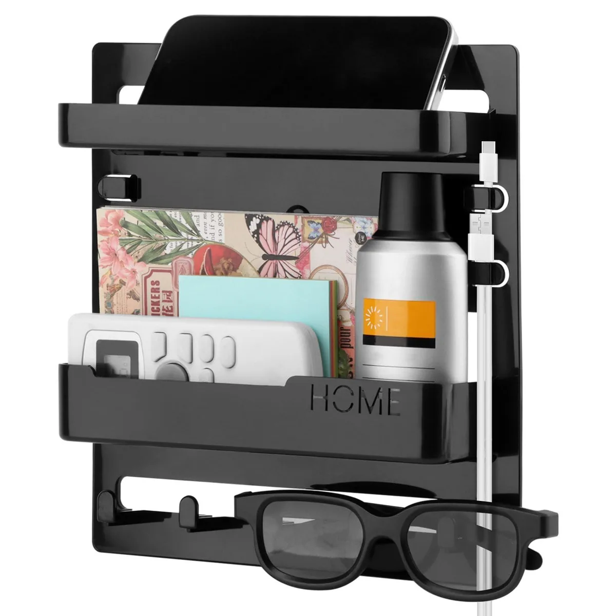 Knape & Vogt 89WH10618 Bedside Shelf 9.06x9.45in Black 10 lbs — 商品照片