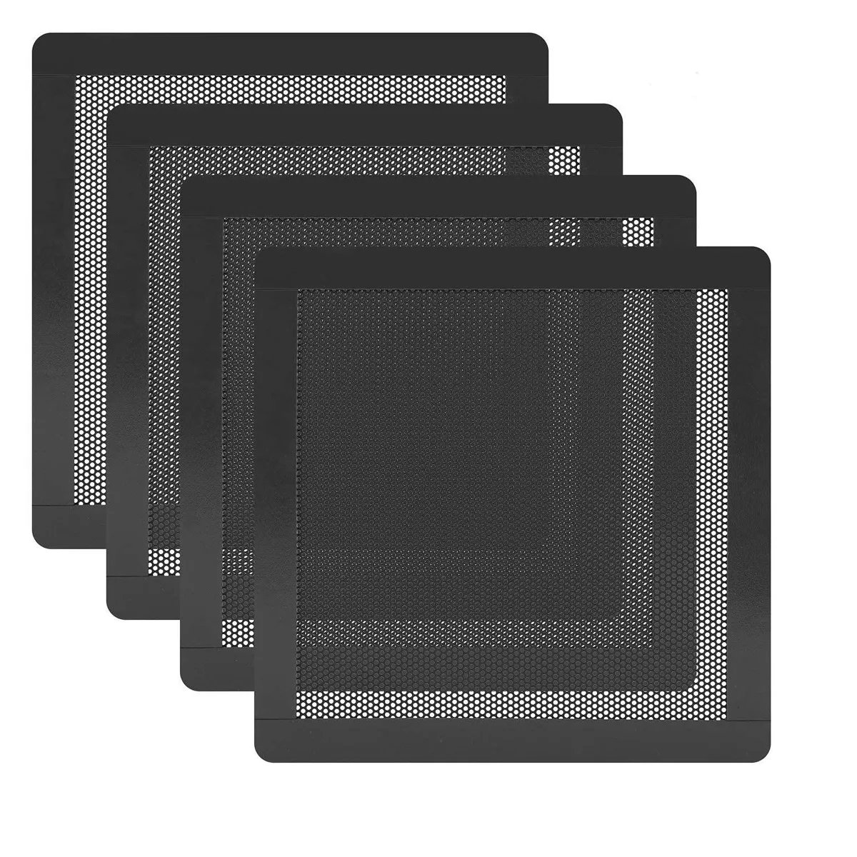 HFEIX 8541602868 120mm Magnetic Dust Filter 4 Pack 0.8mm PVC Mesh Fan Accessory — ภาพสินค้า