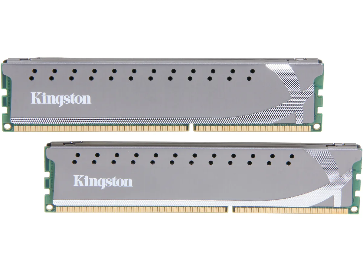 Two green DDR3 desktop memory modules with black heat spreaders