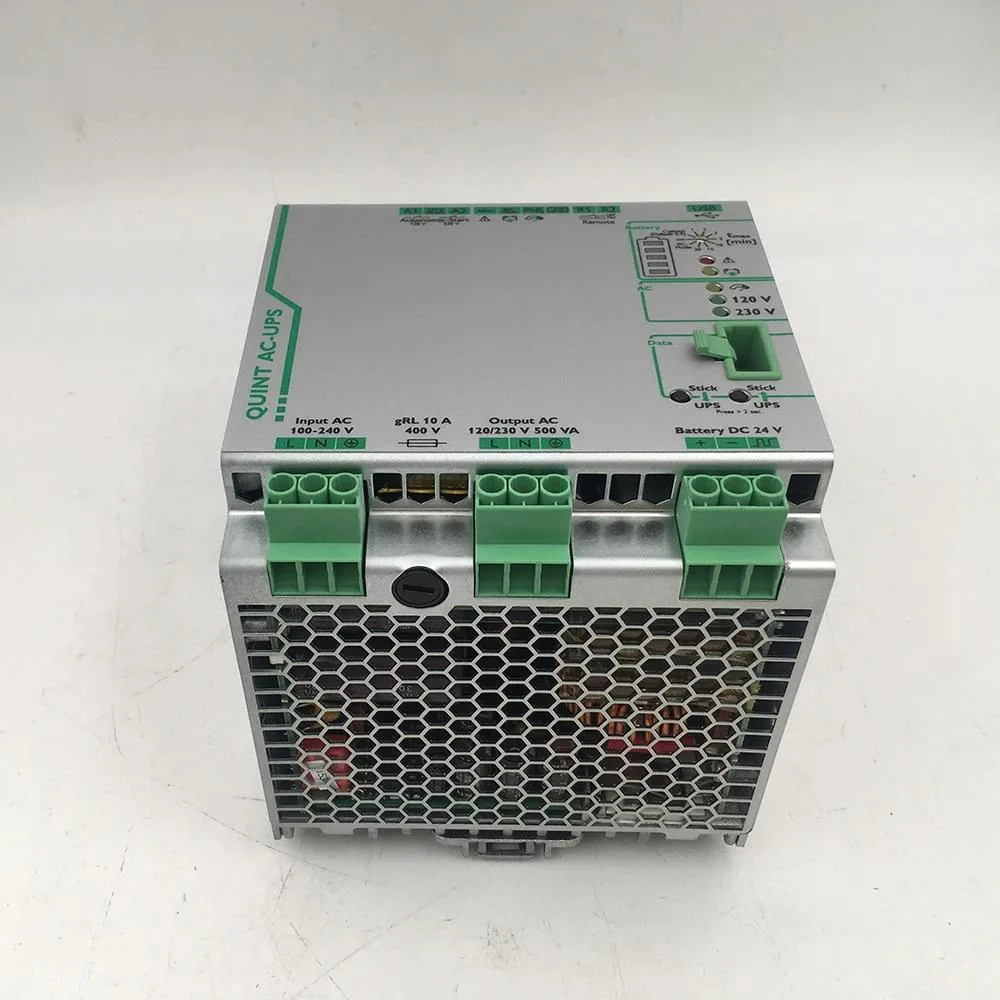 Rectangular ATX power supply unit in black metal finish