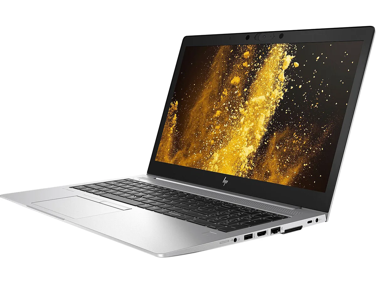 Silver HP EliteBook 850 G6 laptop closed lid 15.6 inch non-touch display