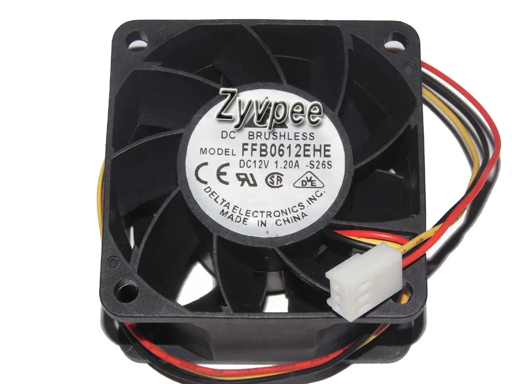 Zyvpee Zyvpee FFB0612EHE 60×38mm 12V 1.2A 3-pin case fan — صورة المنتج