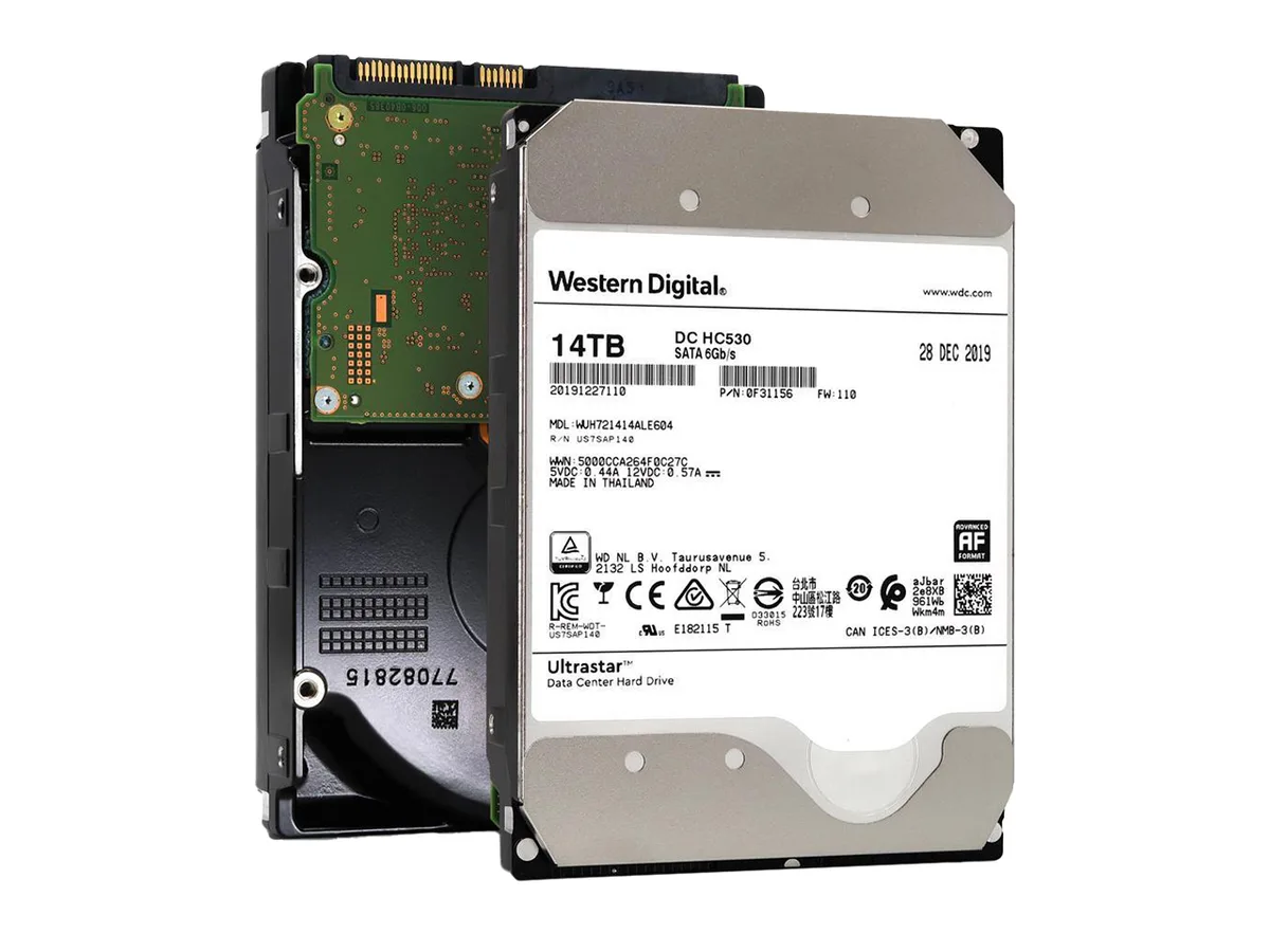 Western Digital Western Digital Ultrastar DC HC530 14TB SATA 3.5" 512MB internal hard drive — fotografija proizvoda