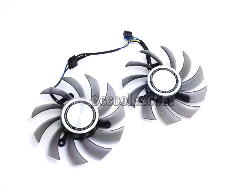 OEM Industries OEM Industries FD7010H12S 12V .35A 4-pin fan pair for XFX 8010 — toote foto