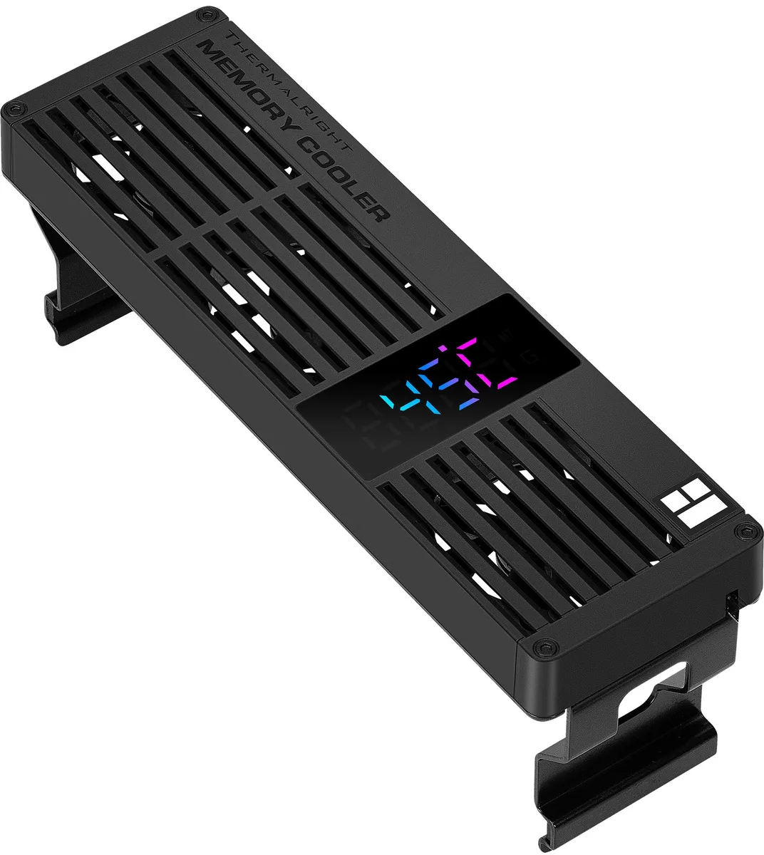 Thermalright Thermalright MC-3 Digital Memory Cooler, Triple 40mm PWM Fans, ARGB Display, 4500RPM, DDR-DDR5, Black — Produktfoto