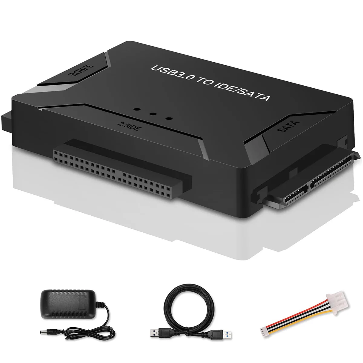  EYOOLD USB 3.0 to IDE &amp; SATA Hard Drive Adapter Black — foto produk