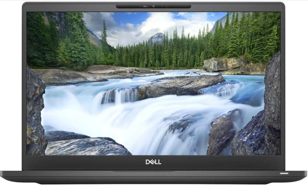 Silver Dell Latitude 7300 14 inch laptop closed on flat surface