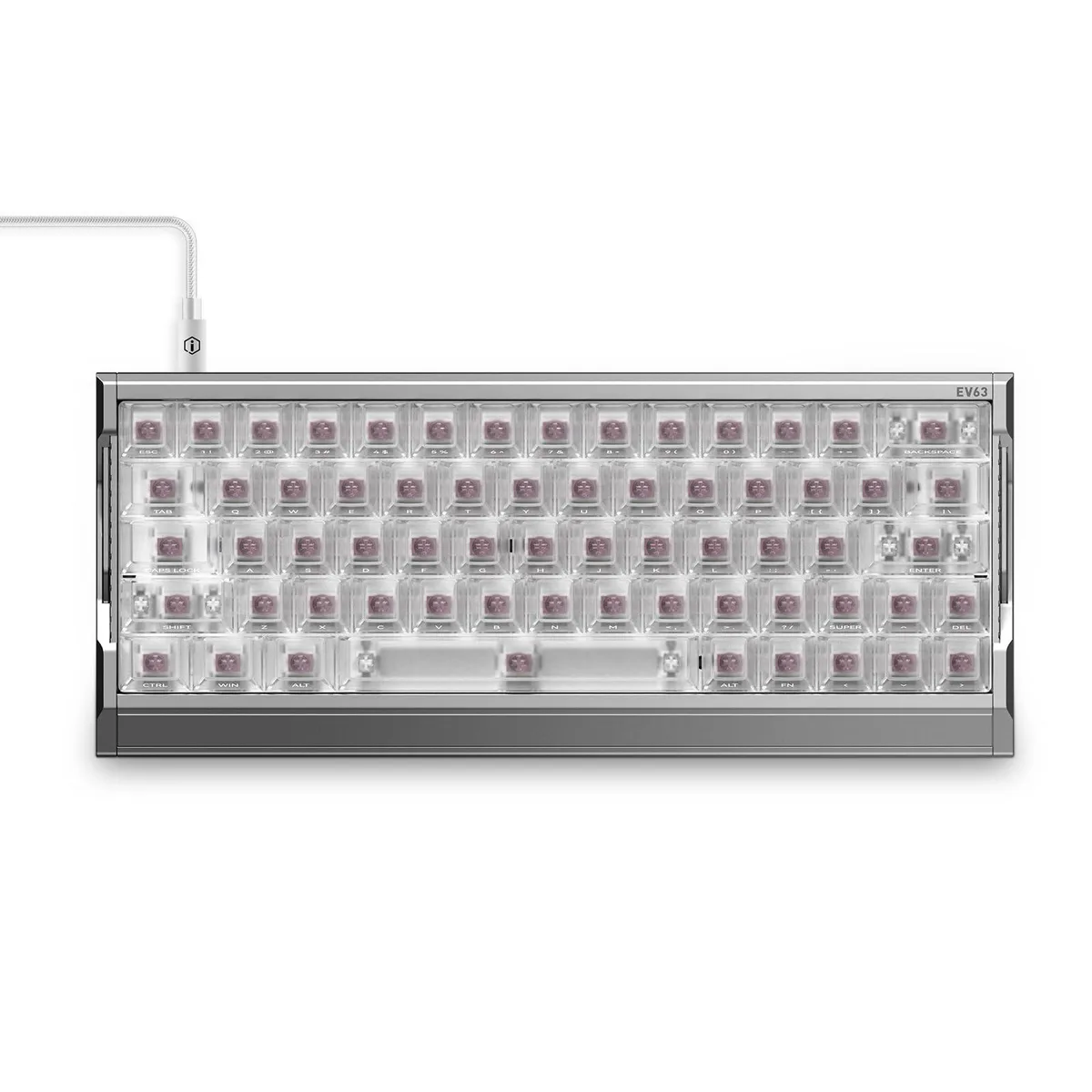 Vszerda Vszerda EV63 Hall Effect Magnetic Gaming Keyboard 60% Silver Blade — toote foto